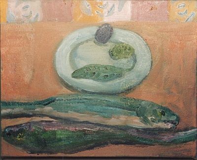  Small Mat Pink Still Life With Olives